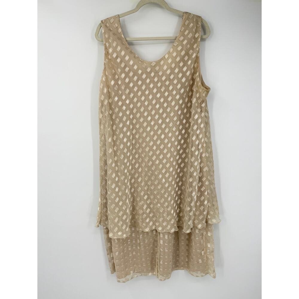 Patra Womens Dress Cardigan Set Size 24 Cream Gold Mother of Bride Modest Church - Picture 5 of 16